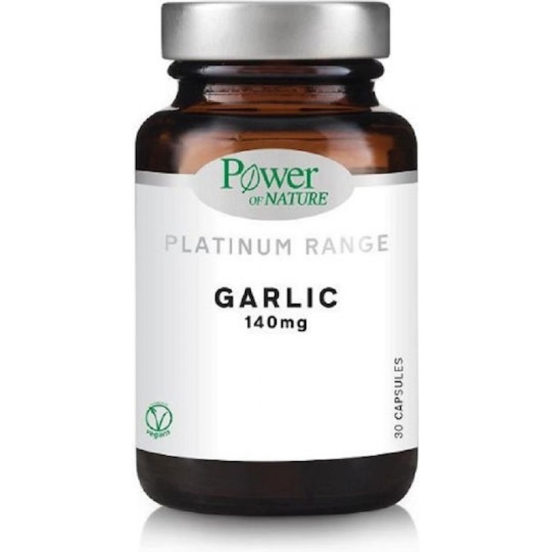 Power Of Nature Platinum Range Garlic 140mg 30 κάψουλες Power Of Nature Platinum Range Garlic 140mg 30 κάψουλες