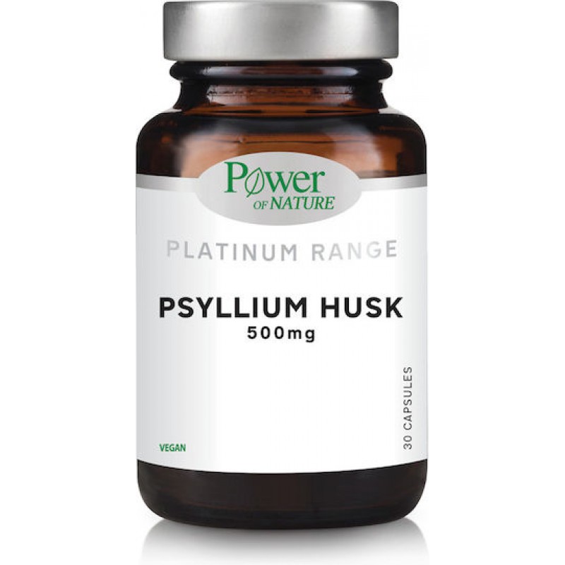 Power Of Nature Platinum Range Psyllium Husk 500mg 30 κάψουλες