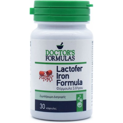 Doctor's Formulas Lactofer Iron Formula με Βιταμίνη C 30 κάψουλες