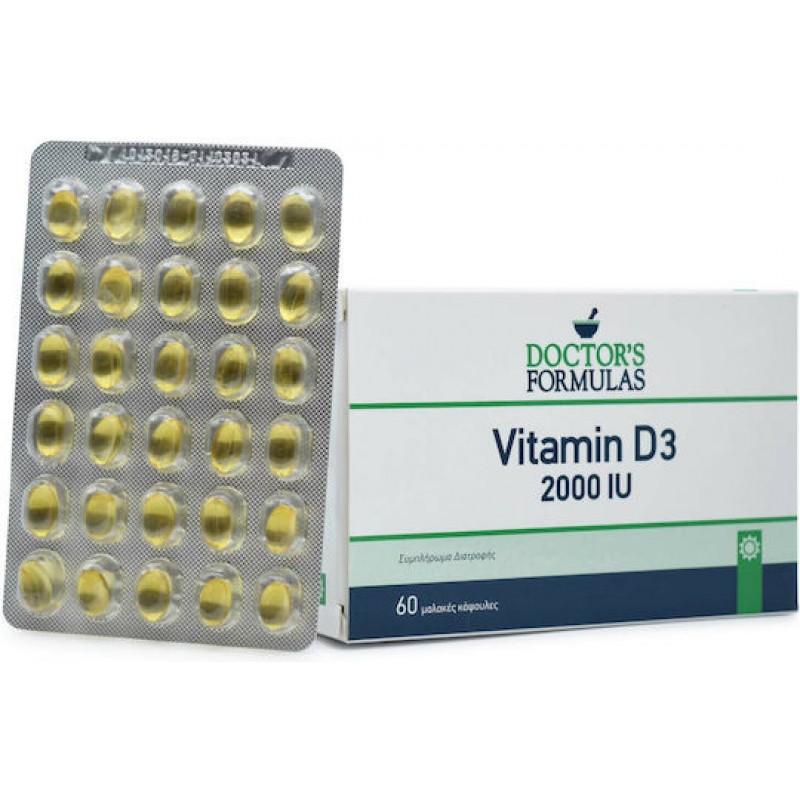 Doctor's Formulas Vitamin D3 2000iu 60 Κάψουλες