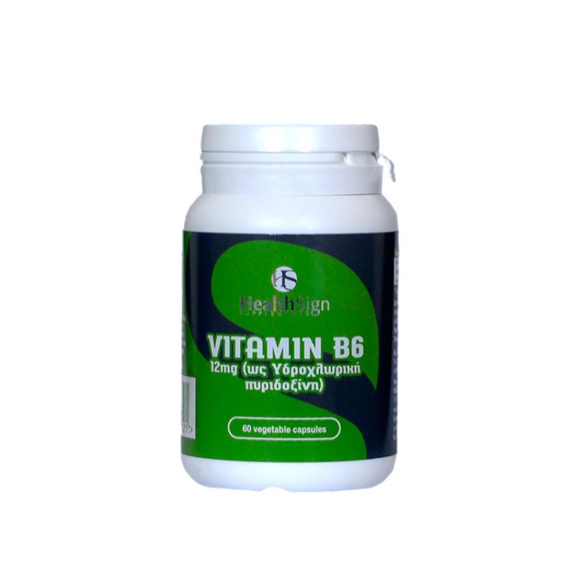 Health Sign Vitamin Β6 12mg, 60caps
