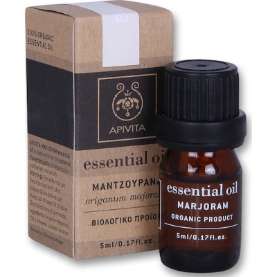 Apivita Marjoram Essential Oil Βιολογικό Αιθέριο Έλαιο Μαντζουράνα 5ml