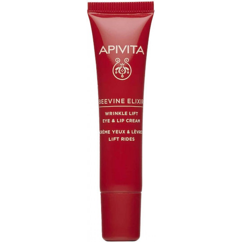 Apivita Beevine Elixir Wrinkle Αντιγηραντική & Συσφικτική Κρέμα Ματιών & Χειλιών με Υαλουρονικό Οξύ & Κολλαγόνο 15ml