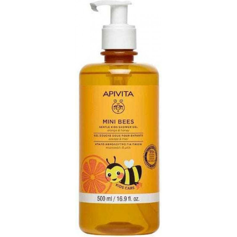 Apivita Παιδικό Αφρόλουτρο Mini Bees με Μέλι / Πορτοκάλι σε Μορφή Gel 500ml