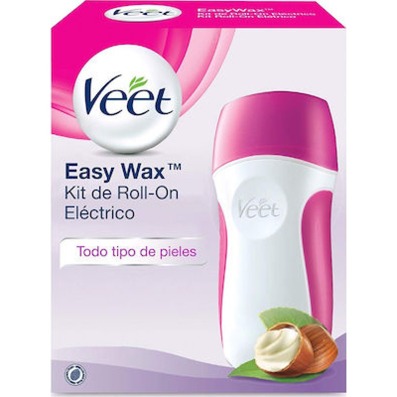 Veet Easy Wax Ηλεκτρική Αυτο-θερμαινόμενη Συσκευή Αποτρίχωσης για Όλους τους Τύπους Επιδερμίδας 1τμχ