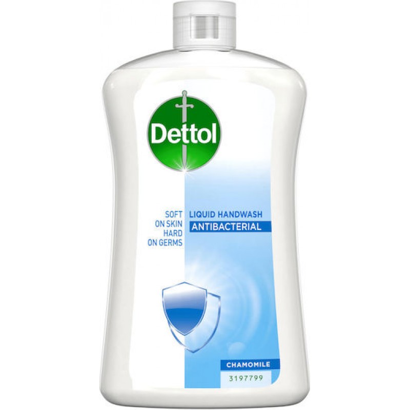 Dettol Chamomile Soft On Skin Hard On Dirt Refill Κρεμοσάπουνο με Χαμομήλι 750ml