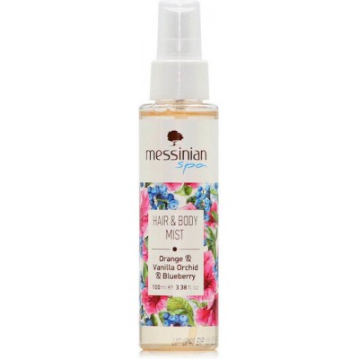 Messinian Spa Body & Hair Mist Orange & Vanilla Orchid & Blueberry 100ml
