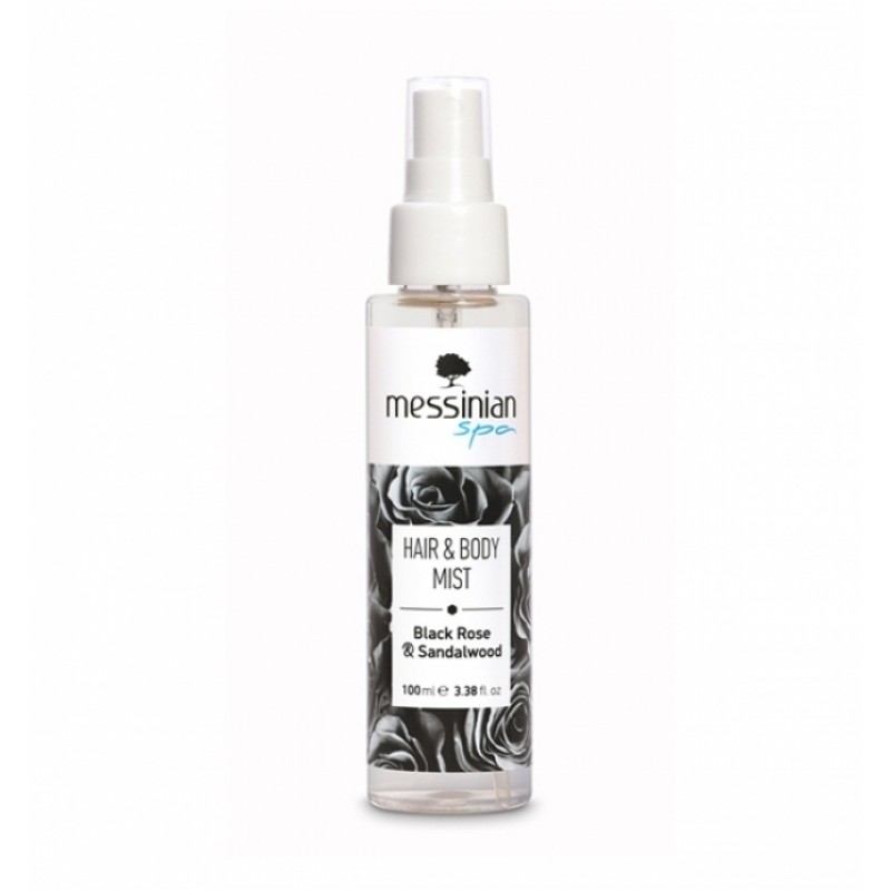 Messinian Spa Black Rose & Sandalwood Hair & Body Mist 100ml Messinian Spa Black Rose & Sandalwood Hair & Body Mist 100ml