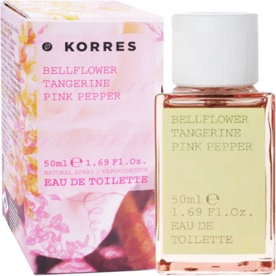KORRES EAU DE TOILETTE BELLFLOWER, TANGERINE & PINK PEPPER 50ML