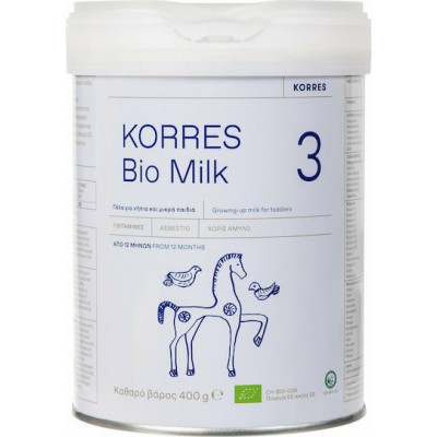 Korres Γάλα σε Σκόνη Bio Milk 3 για 12+ Μηνών 400gr