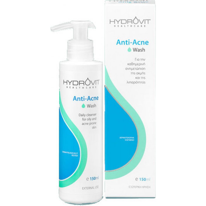 Target Pharma Hydrovit Anti-Acne Gel Καθαρισμού Προσώπου για Ακνεϊκές Επιδερμίδες 150ml