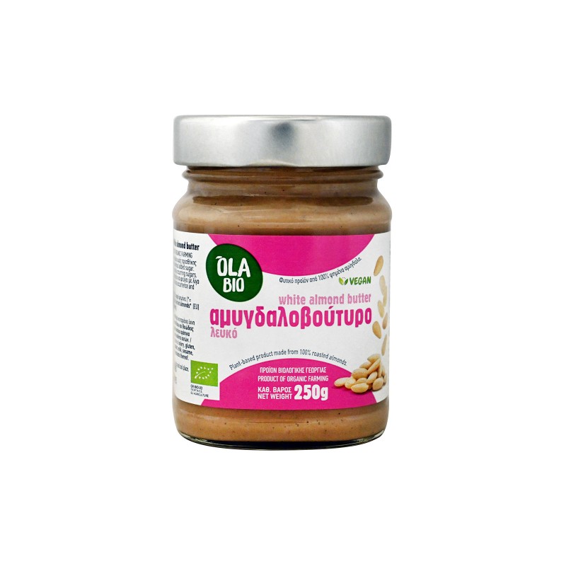 Όλα Bio Βιολογικό Βούτυρο Αμυγδάλου Λευκό 250gr