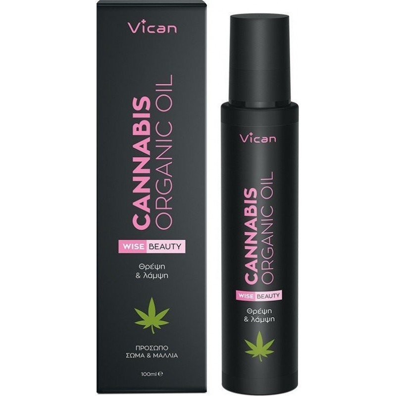 VICAN Beauty Cannabis Organic Oil For Hair Body & Face 100ml