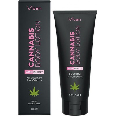 Vican Wise Beauty Cannabis Αντιγηραντική Lotion Ανάπλασης Σώματος με Βούτυρο Καριτέ για Όλες τις Επιδερμίδες 200ml