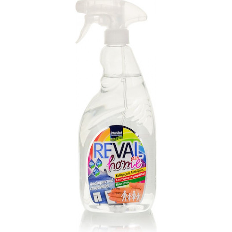 InterMed Reval Plus Home Καθαριστικό Spray Γενικής Χρήσης με Απολυμαντική Δράση 1lt InterMed Reval Plus Home Καθαριστικό Spray Γενικής Χρήσης με Απολυμαντική Δράση 1lt