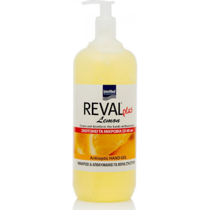 InterMed Reval Plus Antiseptic Hand Gel Lemon 1000ml InterMed Reval Plus Antiseptic Hand Gel Lemon 1000ml