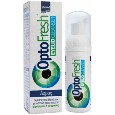 InterMed OptoFresh Αφρός Περιποίησης Βλεφάρων με Υδατικά Αποστάγματα Χαμομηλιού & Ευφρασίας 50ml