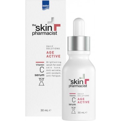 InterMed The Skin Pharmacist Αge Active Vitamin C Ενυδατικό & Αντιγηραντικό Serum Προσώπου με Βιταμίνη C & Βιταμίνη E για Λάμψη & Πανάδες 30ml
