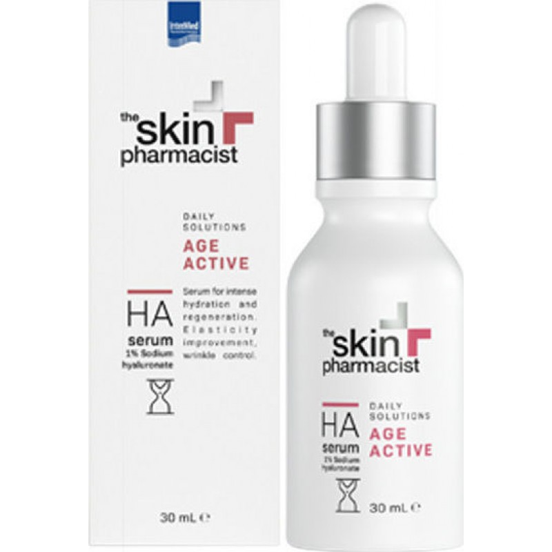 InterMed The Skin Pharmacist Age Active HA Ενυδατικό & Αντιγηραντικό Serum Προσώπου με Υαλουρονικό Οξύ 30ml