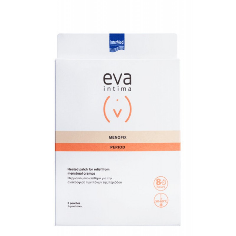 InterMed Eva Intima MenoFix Period Θερμαινόμενο Επίθεμα για την Ανακούφιση των Πόνων της Περιόδου 3τμχ