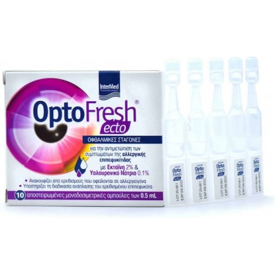 InterMed OptoFresh Ecto Οφθαλμικές Σταγόνες με Υαλουρονικό Οξύ 10x0.5ml