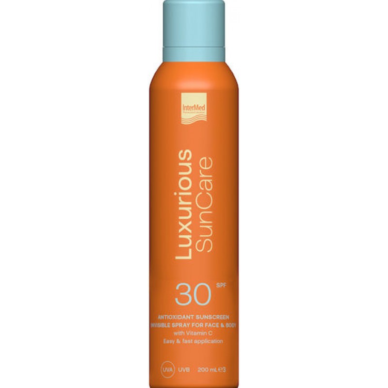 InterMed Luxurious Suncare Αντηλιακή Κρέμα Σώματος SPF30 σε Spray 200ml