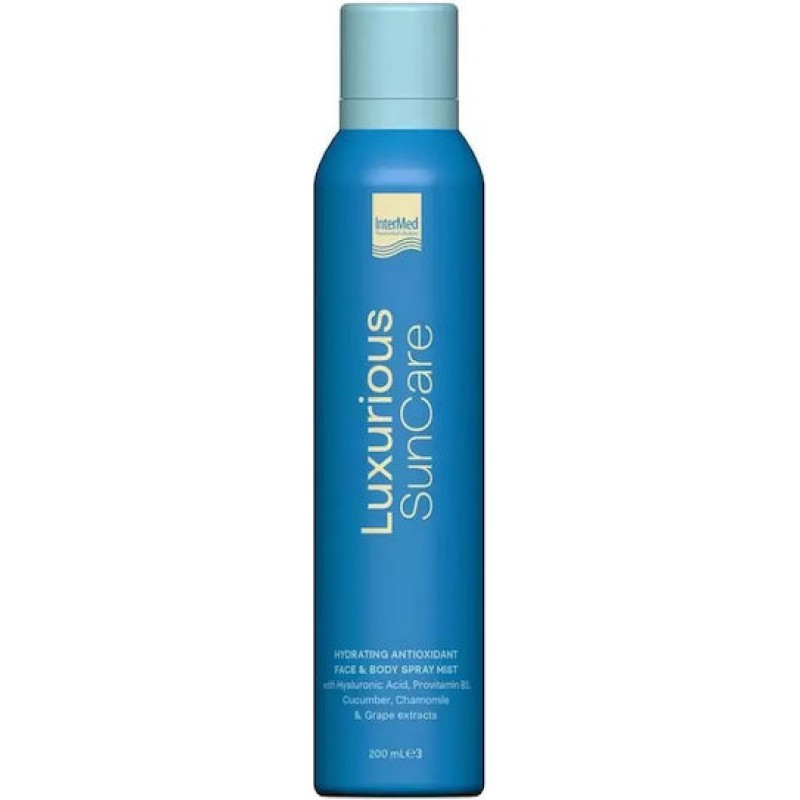 Intermed Face Water Ενυδάτωσης Luxurious Suncare Hydrating Antioxidant 200ml