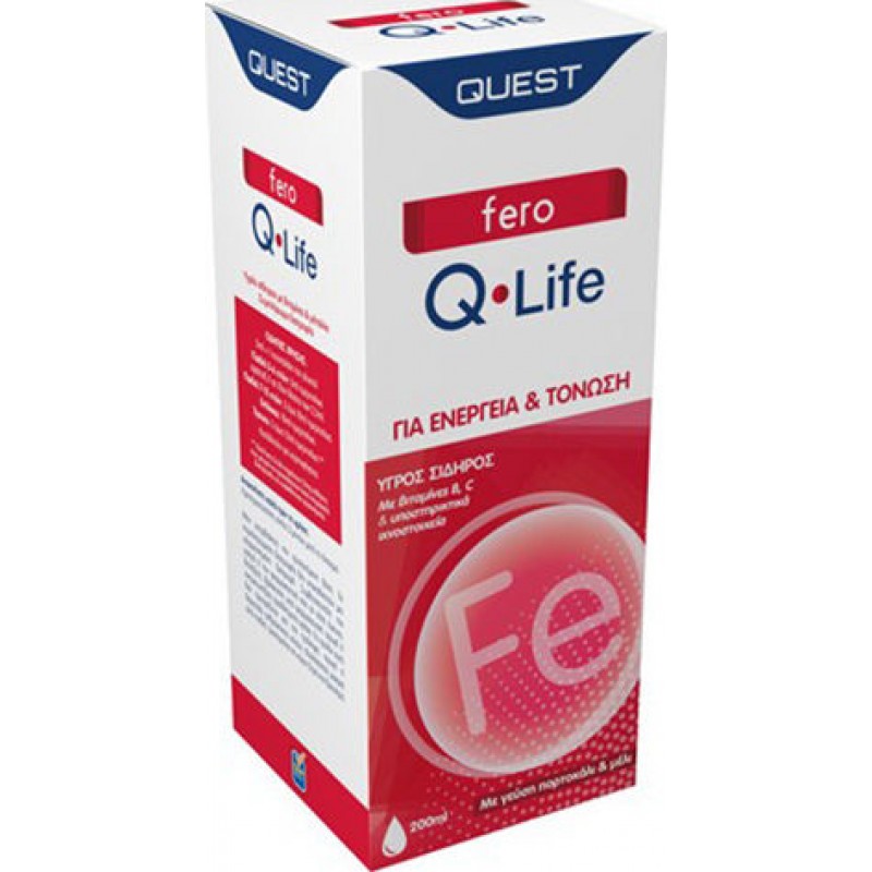 Quest Fero Q Life με Βιταμίνη B6 200ml Honey Orange