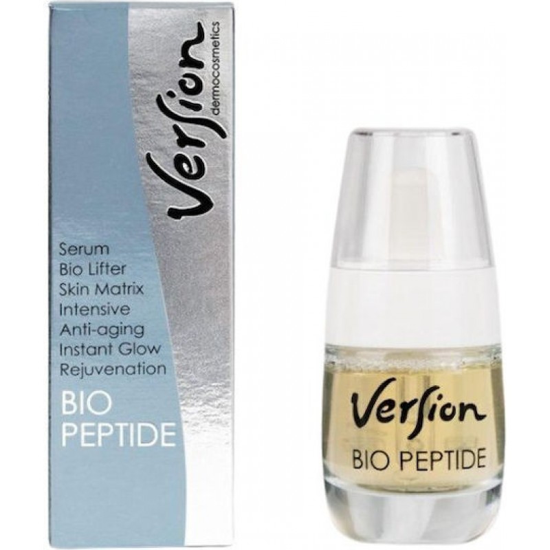 Version Αντιγηραντικό Serum Προσώπου με Βιταμίνη E & Πεπτίδια για Αποτοξίνωση & Λάμψη 30ml