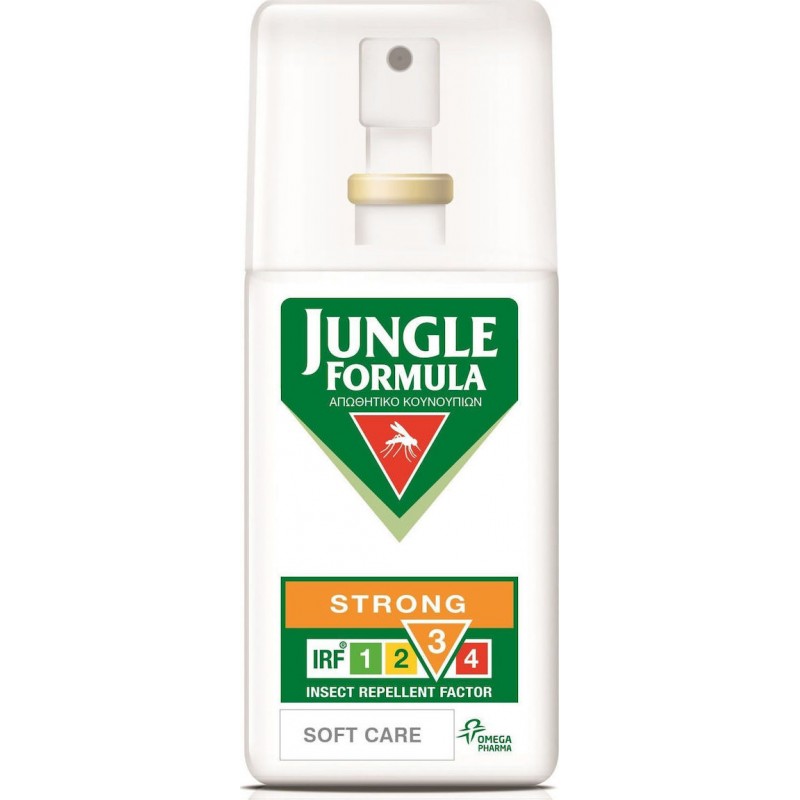 Omega Pharma Jungle Formula Strong IRF3 Soft Care Εντομοαπωθητική Λοσιόν σε Spray 75ml