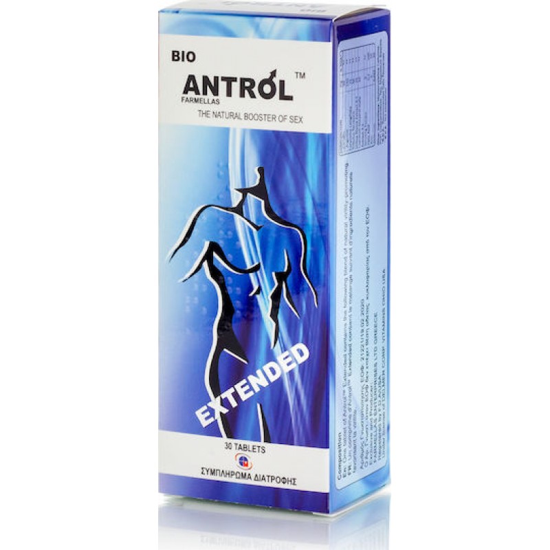 Medichrom Bio Antrol Extended Συμπλήρωμα για Λίμπιντο & Ενίσχυση της Τεστοστερόνης 30 ταμπλέτες