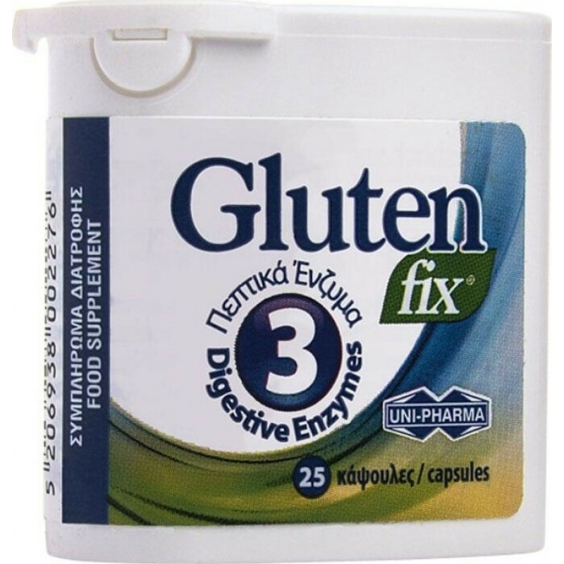 Uni-Pharma Gluten Fix 25 κάψουλες Uni-Pharma Gluten Fix 25 κάψουλες