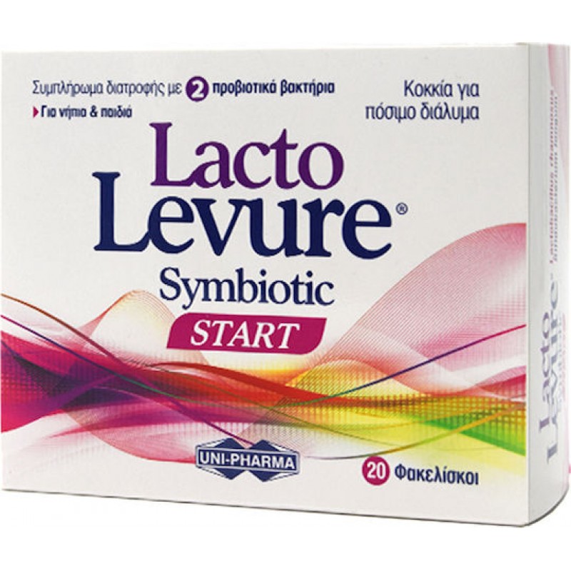 UNI-PHARMA Lacto Levure Symbiotic Start Συμπλήρωμα με Προβιοτικά για Παιδιά 20 φακελίσκοι