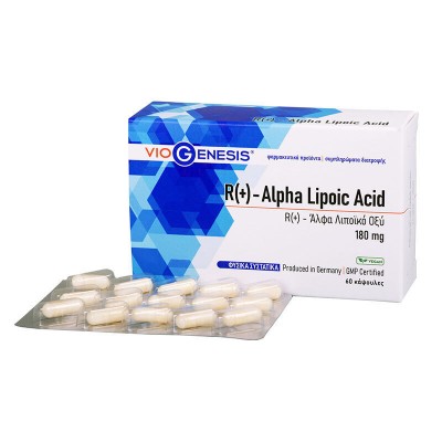 Viogenesis R + Alpha Lipoic Acid 250mg Ειδικό Συμπλήρωμα Διατροφής 30 φυτικές κάψουλες