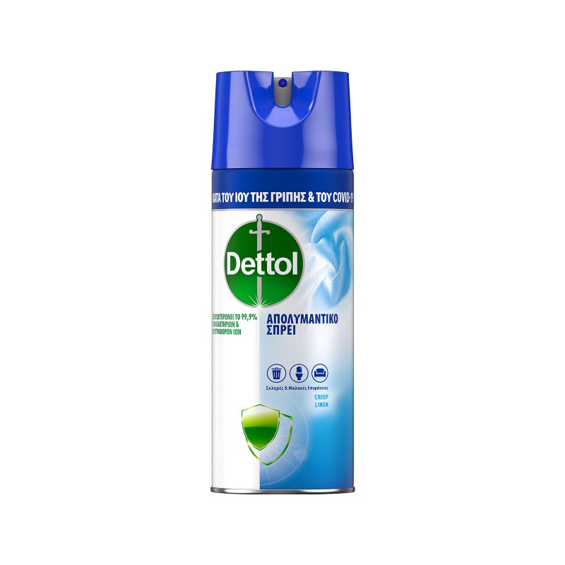 Dettol All In One Καθαριστικό Spray Γενικής Χρήσης με Απολυμαντική Δράση Crisp Linen 400ml Dettol All In One Καθαριστικό Spray Γενικής Χρήσης με Απολυμαντική Δράση Crisp Linen 400ml