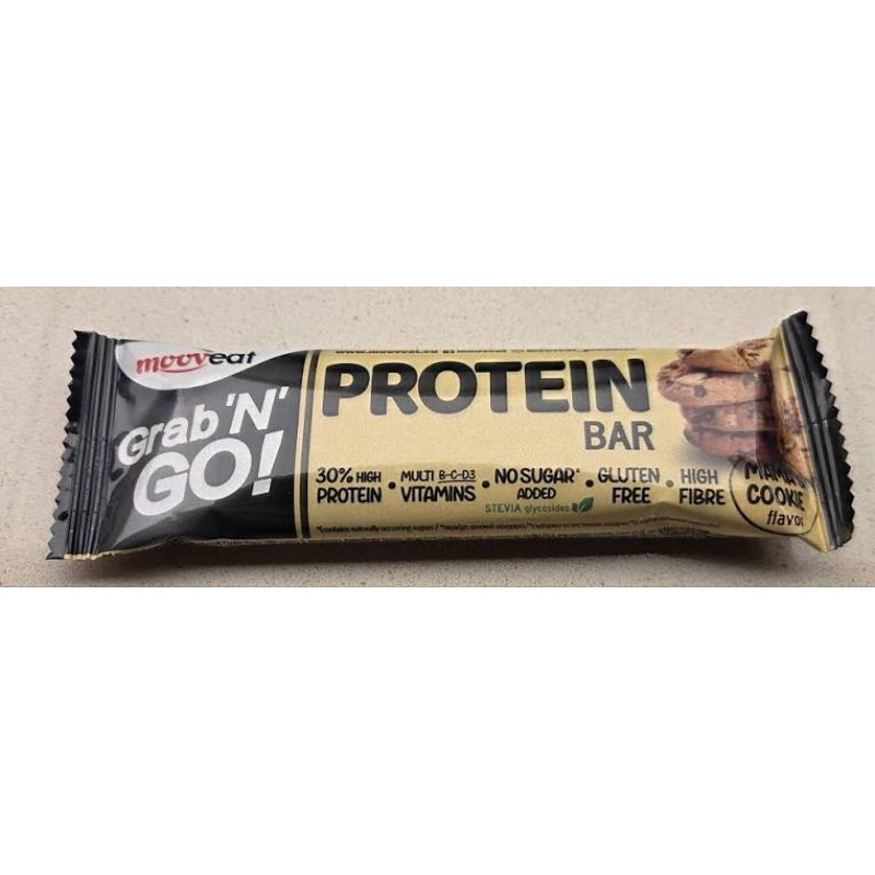 Mooveat Grab 'n' Go! Μπάρα με 30% Πρωτεΐνη & Γεύση Cookies & Cream 40gr