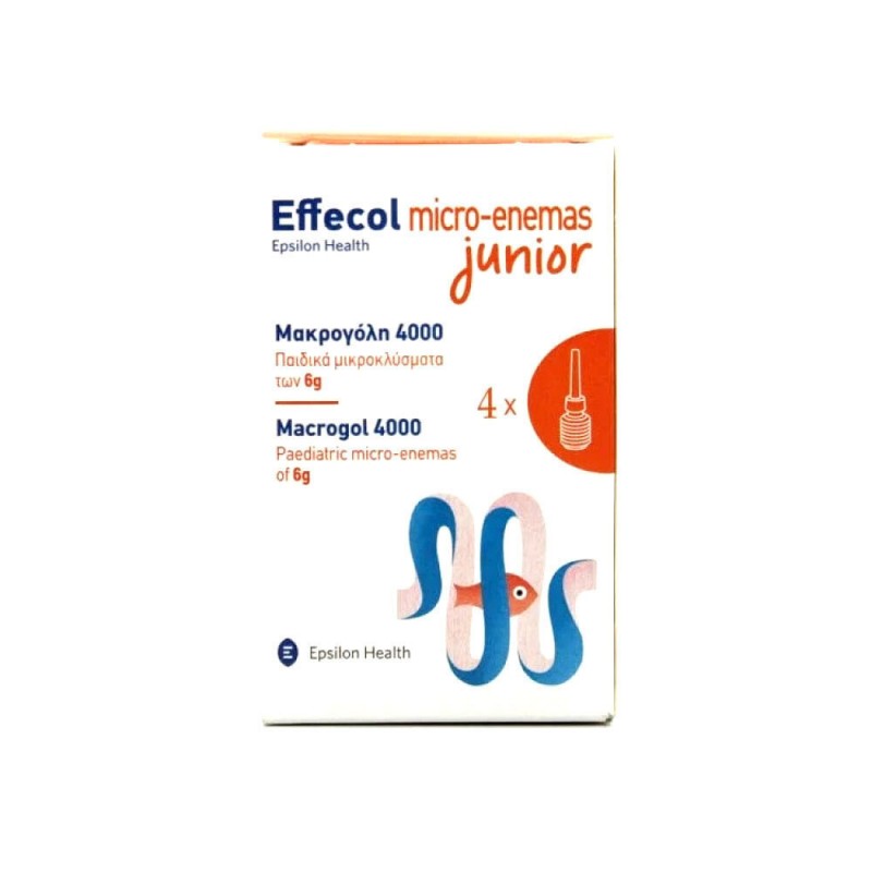 Epsilon Health Micro-Enemas Junior Macrogol 4000 4 x 6gr Epsilon Health Micro-Enemas Junior Macrogol 4000 4 x 6gr