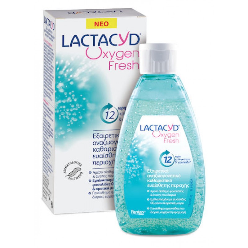 Lactacyd Oxygen Fresh Ultra Refreshing Intimate Wash Gel Καθαρισμού 200ml