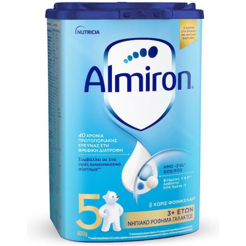 Nutricia Γάλα σε Σκόνη Almiron 5 36m+ 800gr