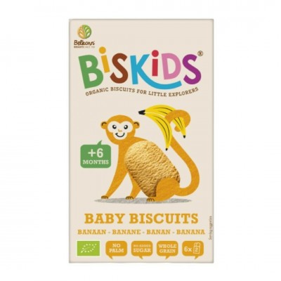 Belkorn BisKids με Γεύση Μπανάνα Χωρίς Ζάχαρη 120gr για 6+ μηνών