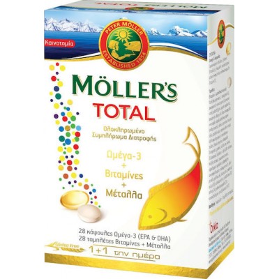 Moller's Total Ιχθυέλαιο 28 κάψουλες