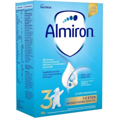 Nutricia Γάλα σε Σκόνη Almiron 3 για 12+ Μηνών 600gr