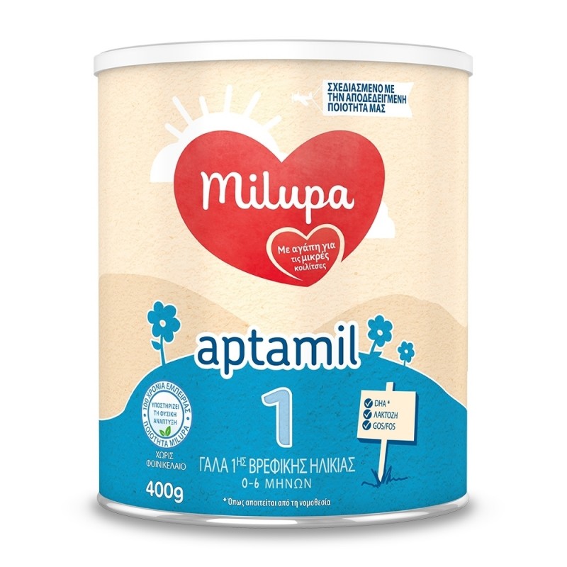 Milupa Γάλα σε Σκόνη Aptamil 1 για 0+ Μηνών 400gr