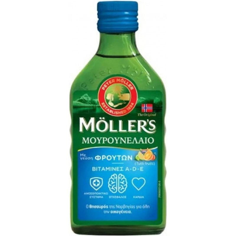 MOLLER’S Μουρουνέλαιο Tutti frutti 250 ml