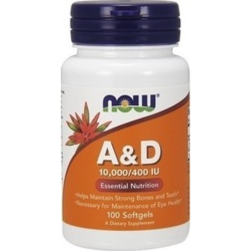 Now Foods A&D Πολυβιταμίνη για την Υγεία των Οστών 100 μαλακές κάψουλες
