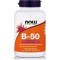 Now Foods B-50 Βιταμίνη για Ενέργεια, Ενίσχυση του Ανοσοποιητικού & το Νευρικό Σύστημα 100 φυτικές κάψουλες