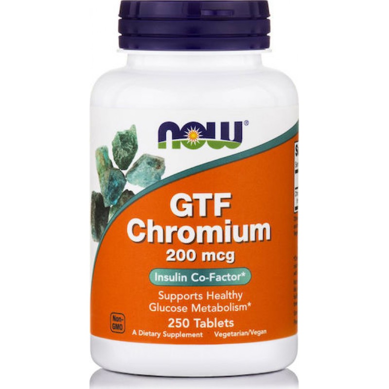 NOW GTF Chromium 200mcg 250tab
