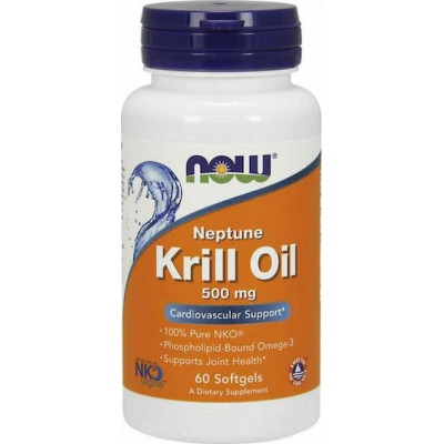Now Foods Neptune Krill Oil 500mg 60 μαλακές κάψουλες