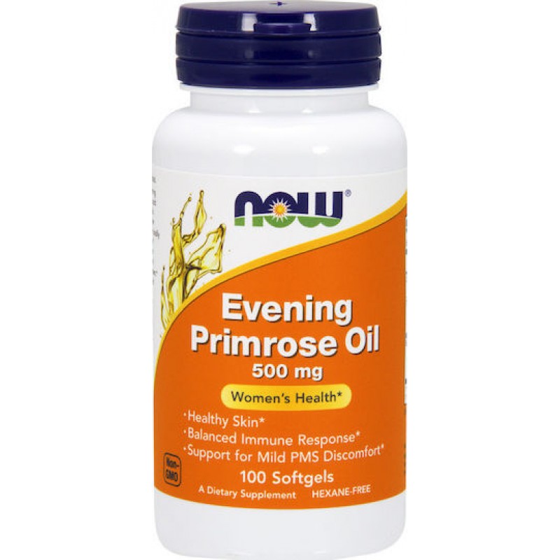 Now Foods Evening Primrose Oil Συμπλήρωμα για την Εμμηνόπαυση 100 μαλακές κάψουλες