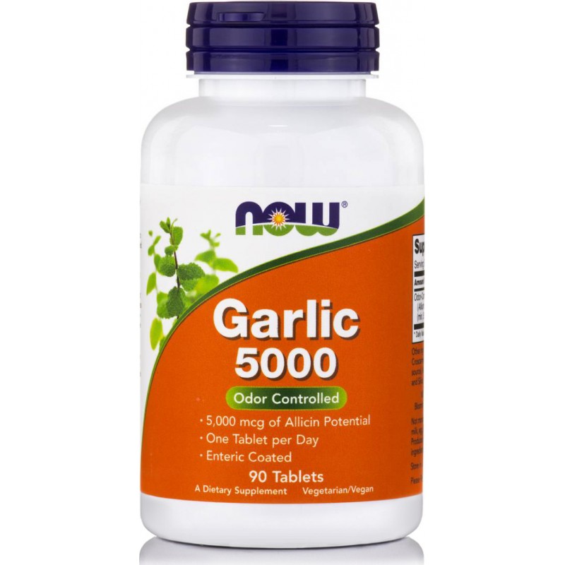 Now Foods Garlic 5000mcg 90 ταμπλέτες